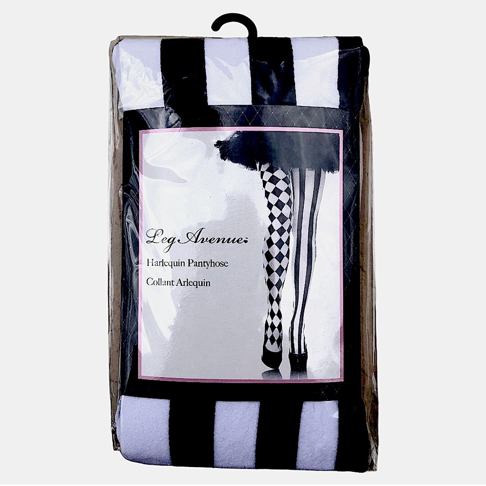 Leg Avenue Harlequin Pantyhose (OS). NIP